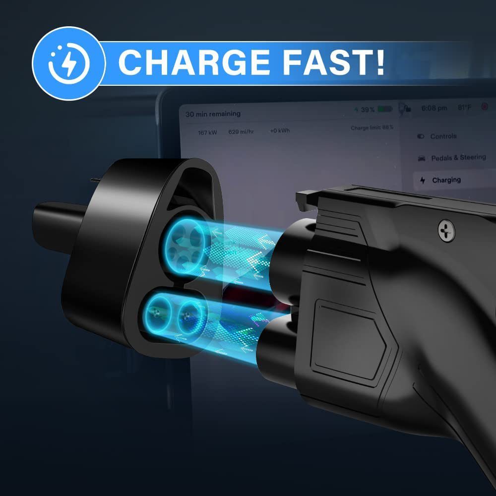 CCS 1 to Tesla Adapter Max 250KW DC Fast Charging CCS Adapter for Tesla Model Y/3/X/S Compatible with Level 3 Fast Charging Stations detail