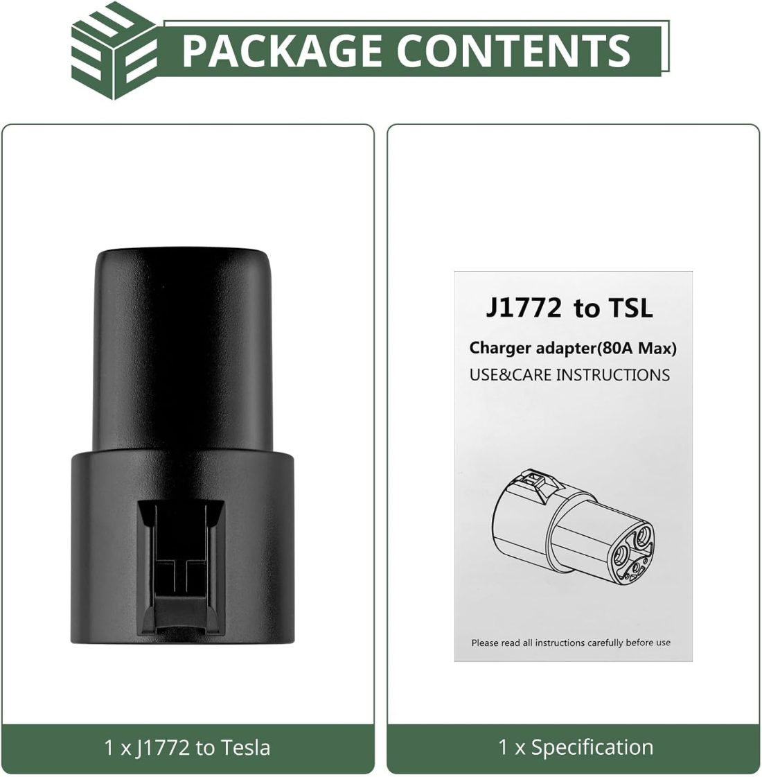 Type 1 To Tesla Adapter NACS J1772 to Tesla 60 Amp 110V/250V Charging Adapter EV Charger Adapter detail