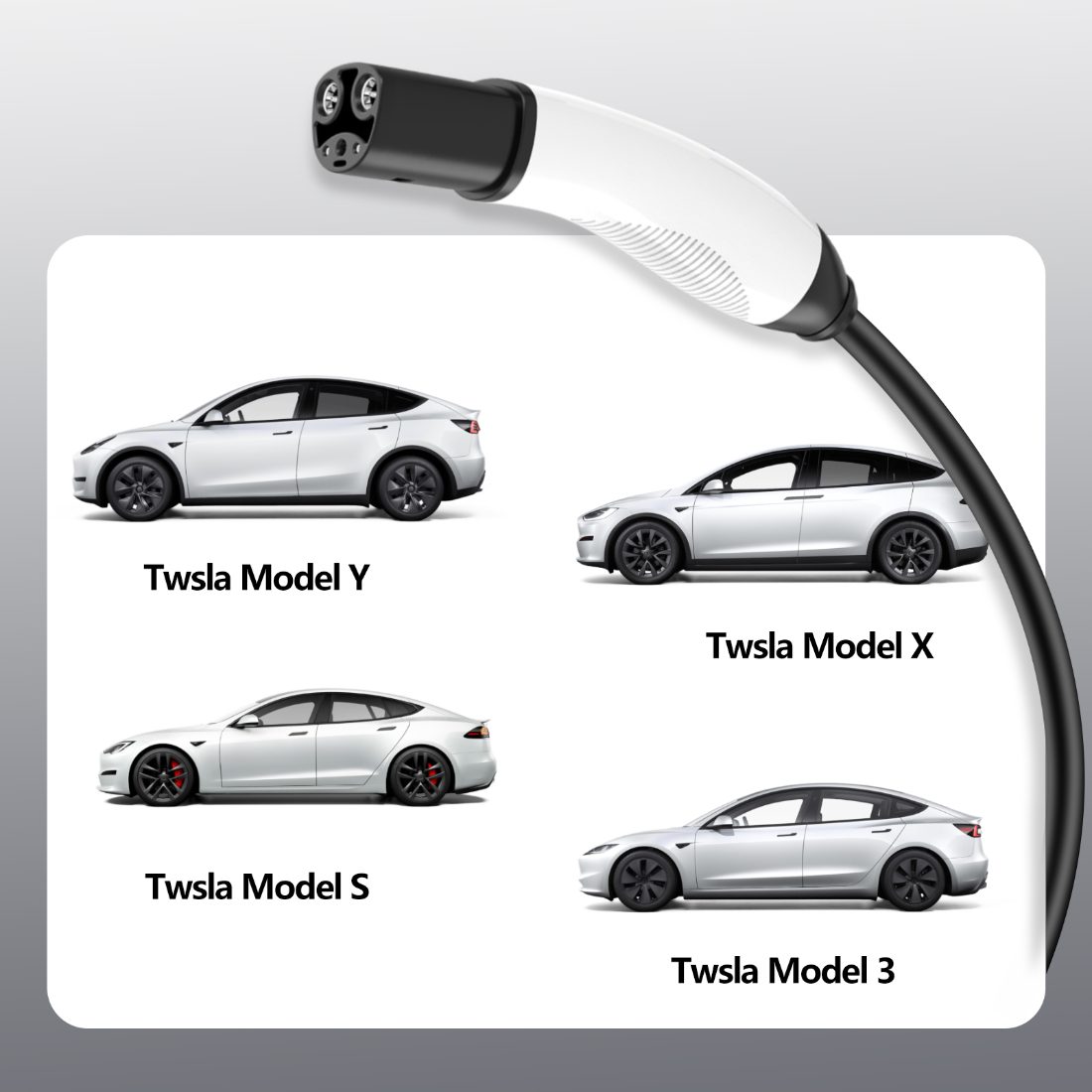 Home Essential Single Phase 40A 9.6KW Tesla Portable EV Charger detail