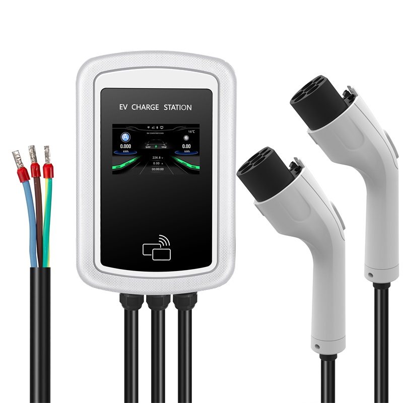 Type 1 Portable EV Charger 32A Current Adjustable with CEE EU UK power plug adapter view 3
