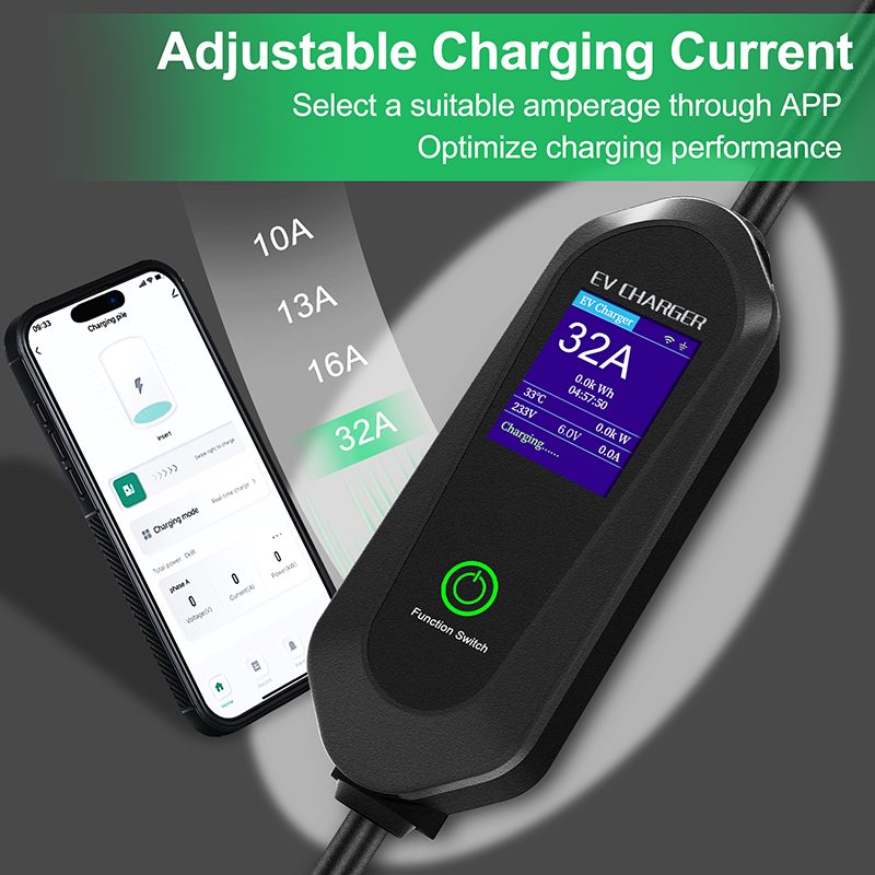 7KW GBT Portable EV Charger Supports Current Adjustable view 2