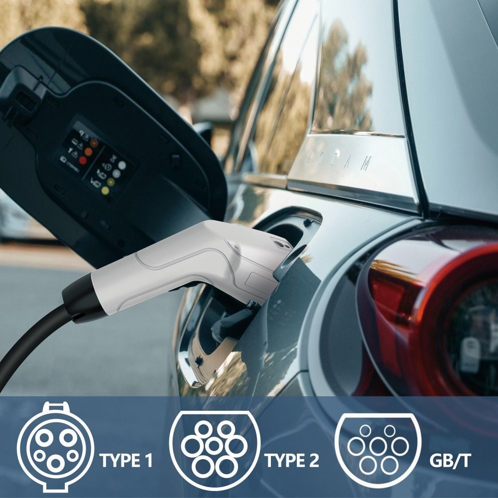 8/10/13/16/32Amp Adjustable GBT Portable EV Charger 7KW view 4