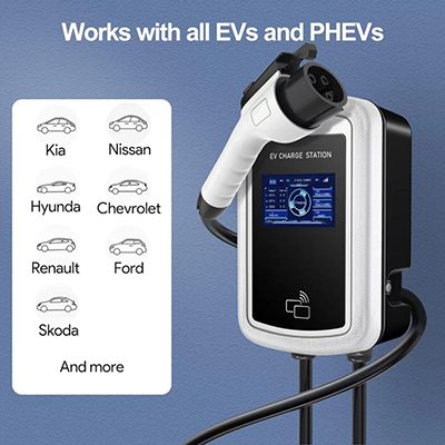 Level 2 EV Charger 40Amp Electric Vehicle Charging Stations view 4