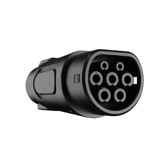EV Charging Adapter 230V 7KW Thermoplastic Type 2 to Type 1 EV Charging Connector IP54 Protection 16A 32A view 3