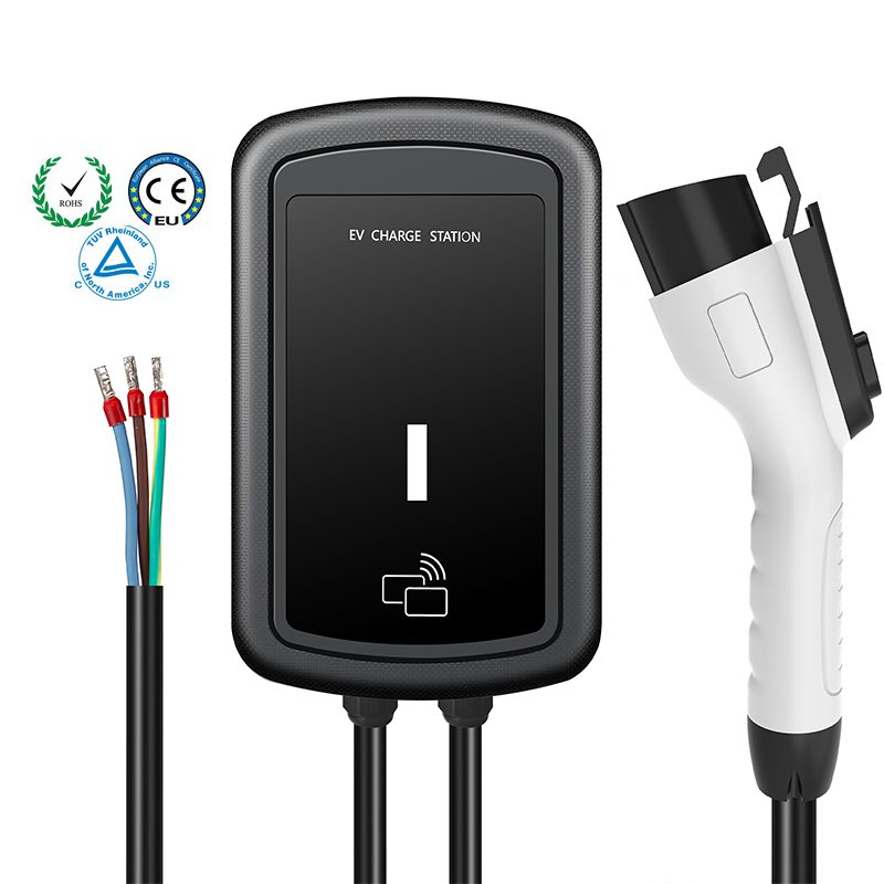 App Control or Swipe Card Start Single Phase 7KW Type 1 Wall-mounted EV Charging Station