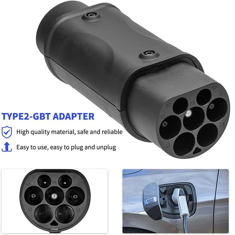 Type 2 to GBT EV Adapter 1Phase/3Phase Type 2 to GBT Conversion Connector view 4