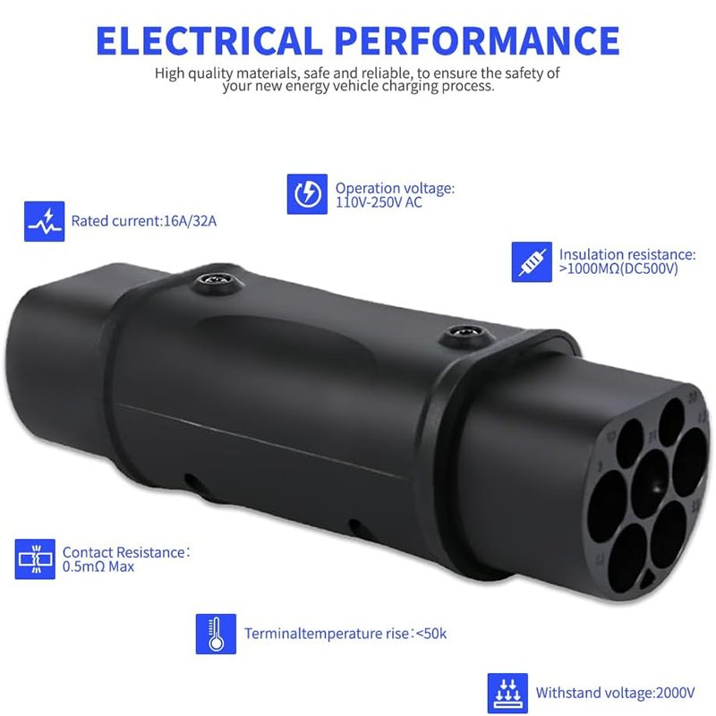 Type 2 to GBT EV Adapter 1Phase/3Phase Type 2 to GBT Conversion Connector view 5