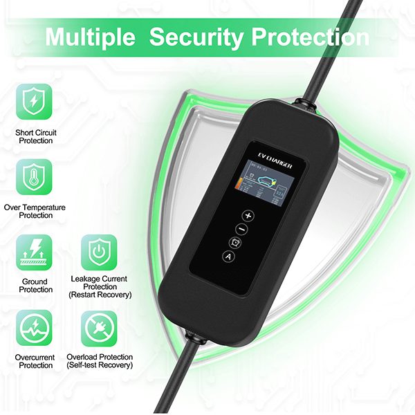 Type 2 22KW 32A Portable EV Charging Station EV charger with Automatic Recognition Electric Car Vehicle With APP Wifi Control view 2