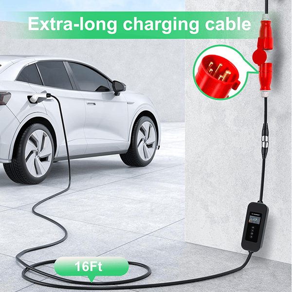 Type 2 22KW 32A Portable EV Charging Station EV charger with Automatic Recognition Electric Car Vehicle With APP Wifi Control view 4