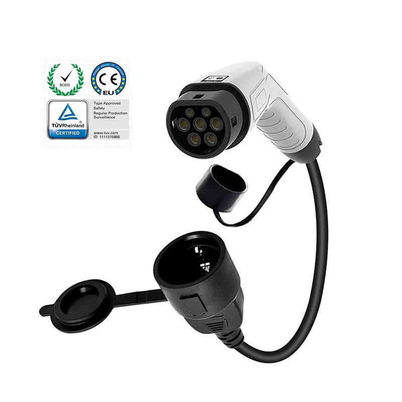 V2L Outdoor Camping Power Cord Single Socket Single Phase Type 2 EV Discharging Equipment